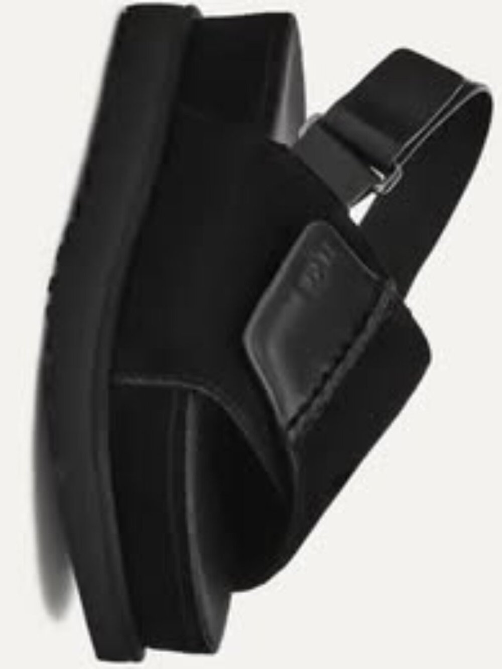 UGG Goldenstar Hi Slingback Suede Platform Sandal Black Size 8.5